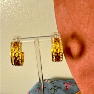 Gold and Silver Hoop Earrings